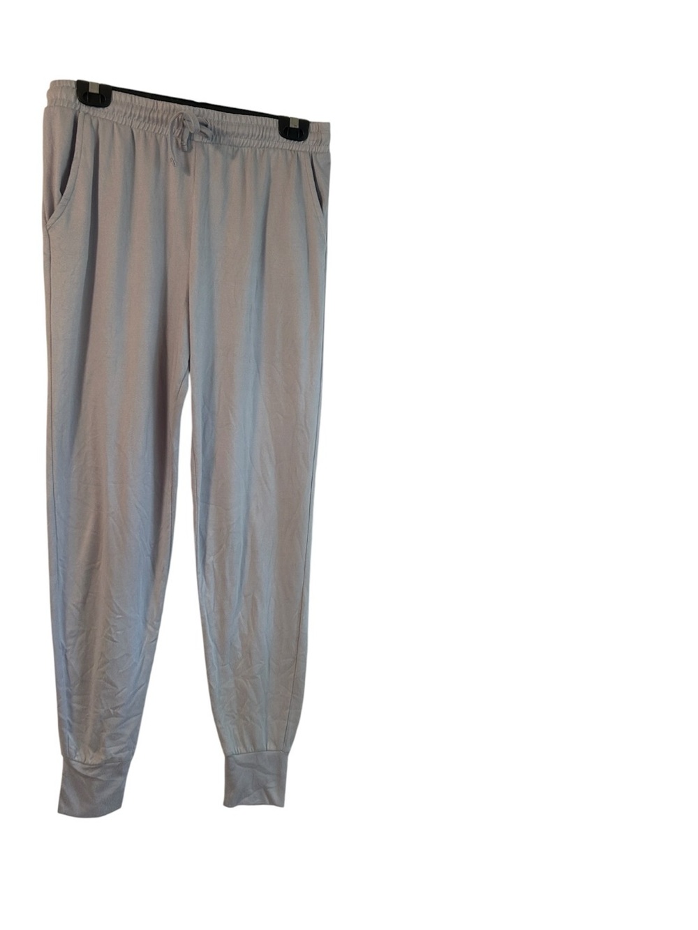 just be Light Gray Elastic Waist Joggers Size M
